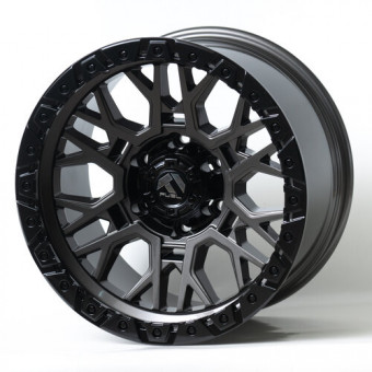 Диск литой 9*17 6*139,7 ET0 110,1 Kipardo KF5089 Dark Grey Black Lip