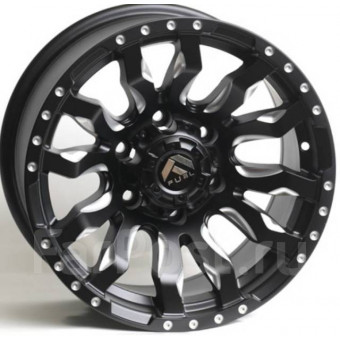 Диск литой 7*15 5*114,3 ET10 73,1 Kipardo Blitz Gloss Blacked Miled