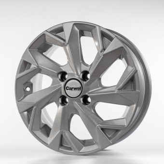 Диск литой 5,5*14 4*100 ET43 60,1 Khomen Wheels KHW1402 (Toyota Corolla) F-Silver