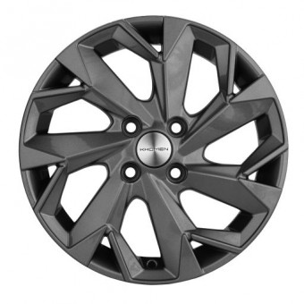 Диск литой 5,5*14 4*100 ET38 67,1 Khomen KHW1402 ZV Solaris/Rio Gray